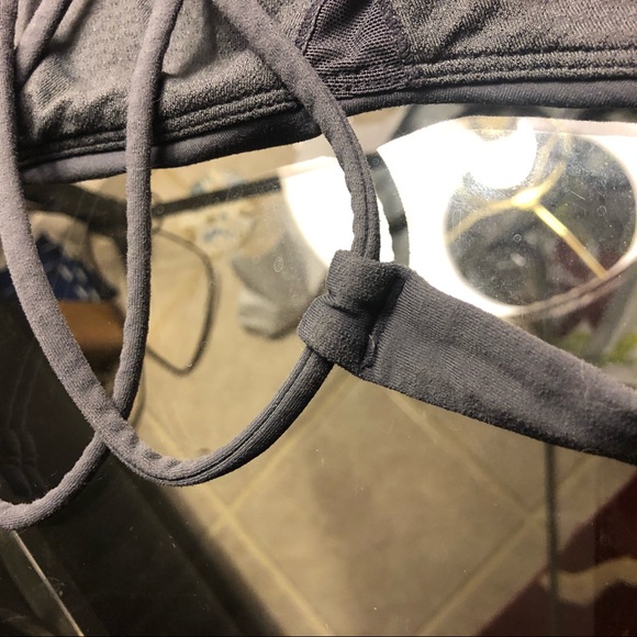 SOLD Lululemon Grey Free to Be Strappy Sports Bra - Picture 7 of 8